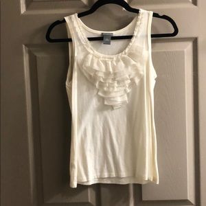✨ Ann Taylor Ruffled Career Tank